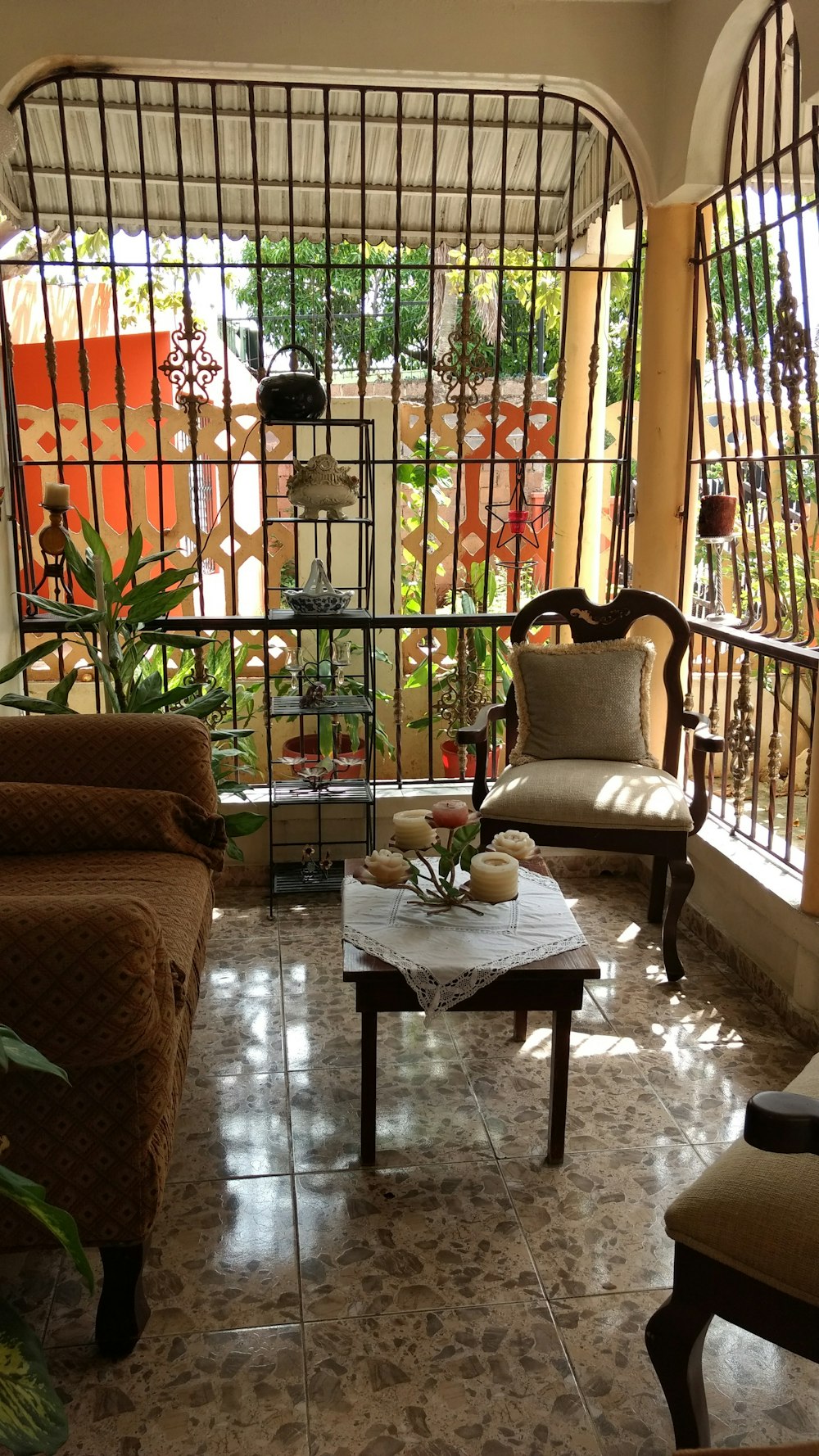 brown wooden table with chairs