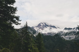 snow covered mountain during daytime