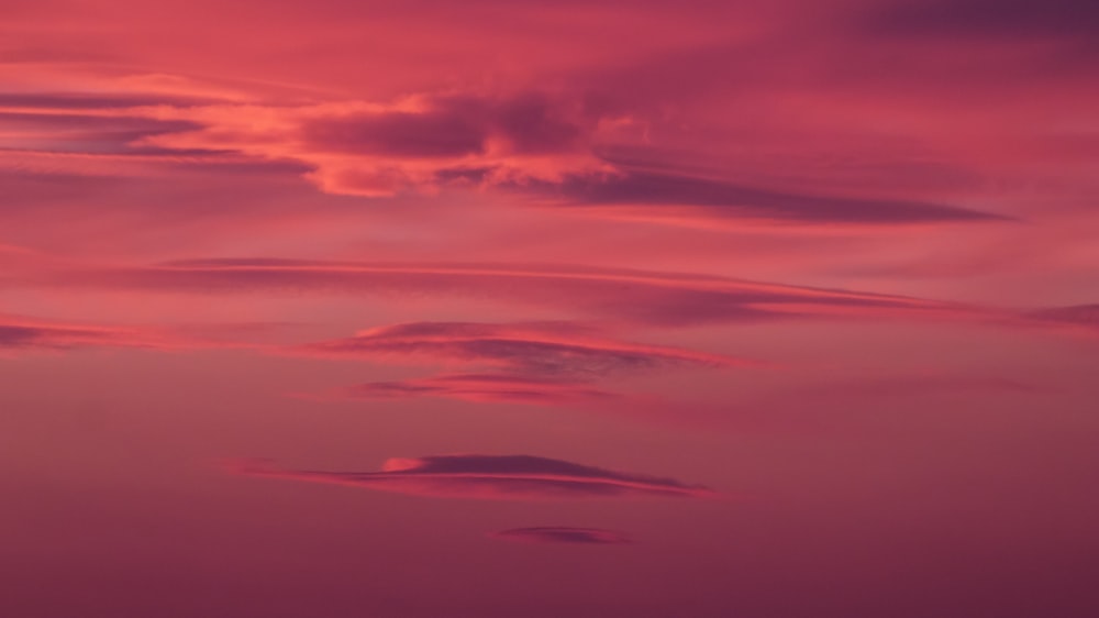 red and blue cloudy sky