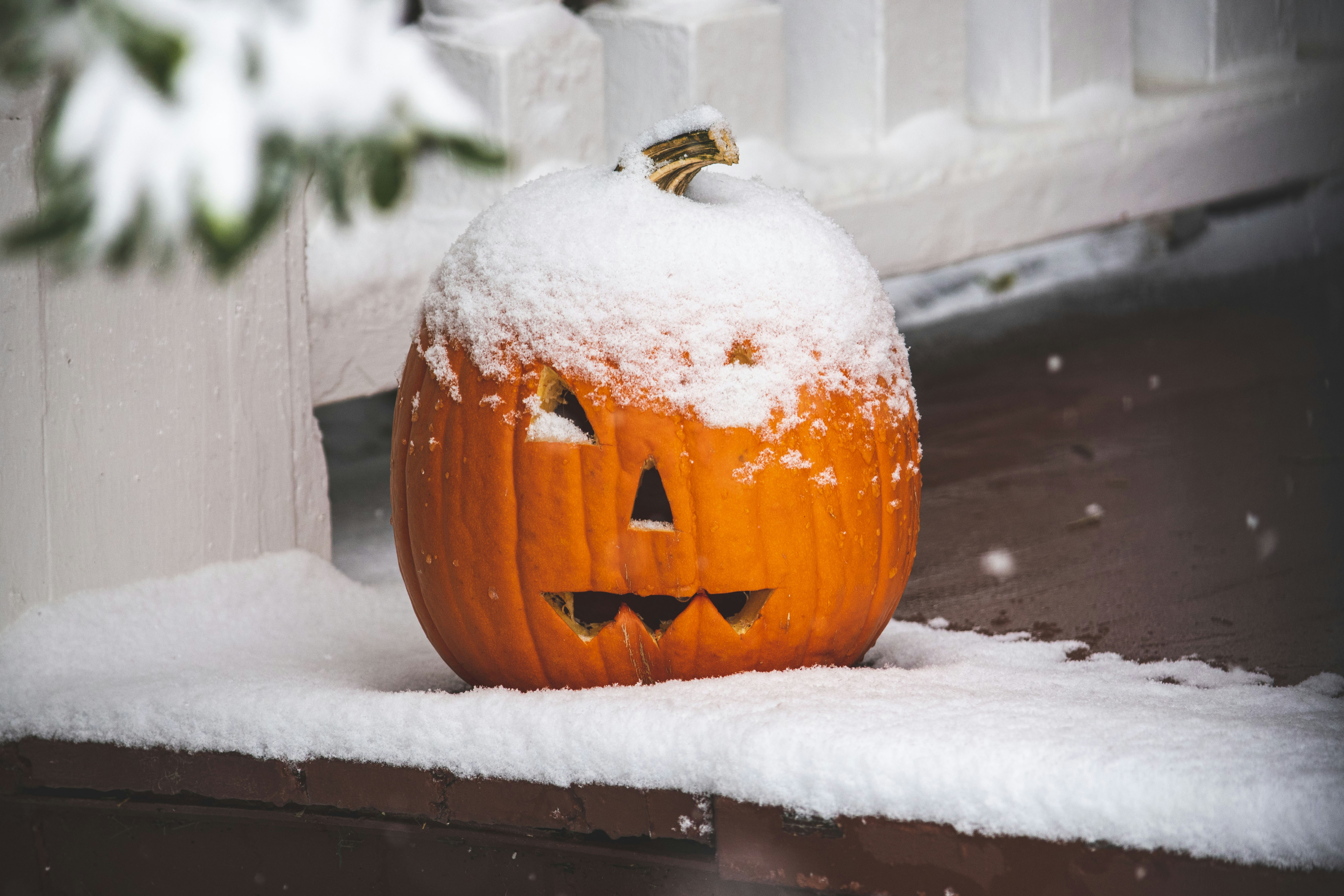 jack-o-lantern-on-white-snow