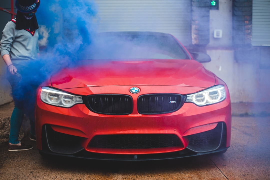 red bmw m 3 coupe