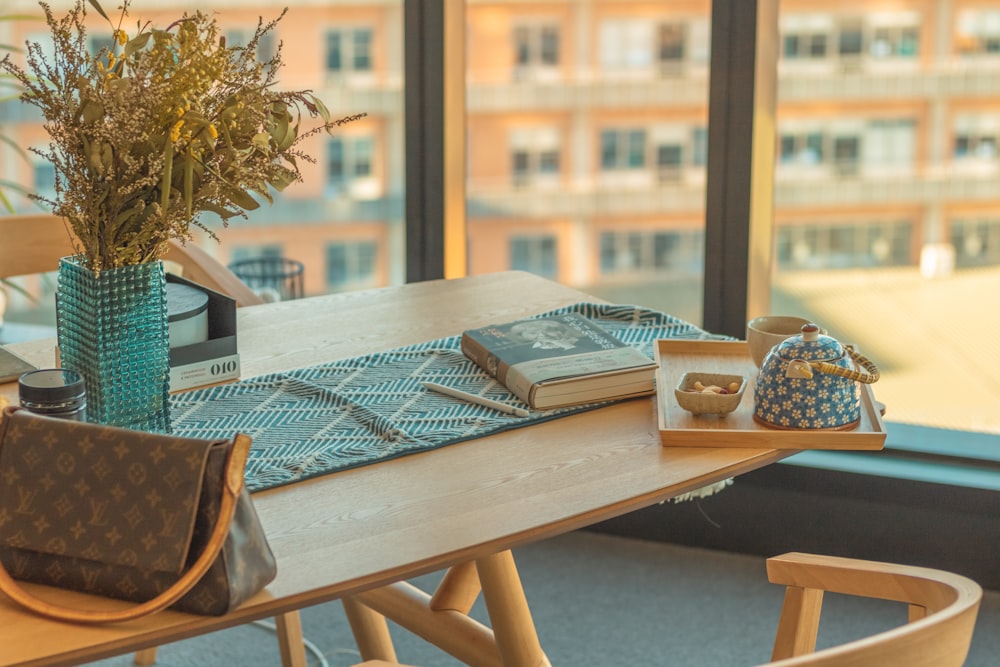 green plant on brown wooden table