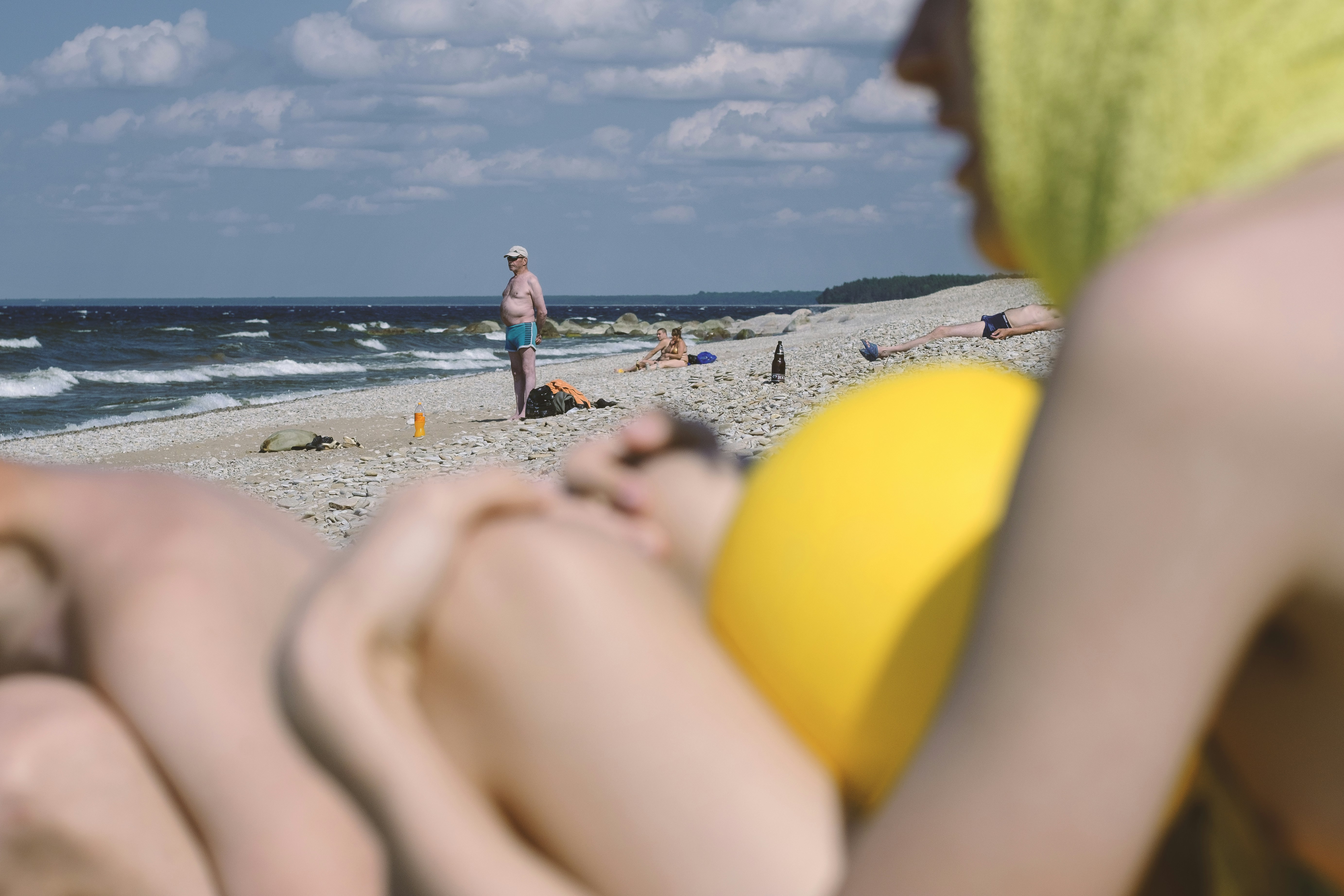 Woman in blue bikini standing on beach during daytime photo – Free ...