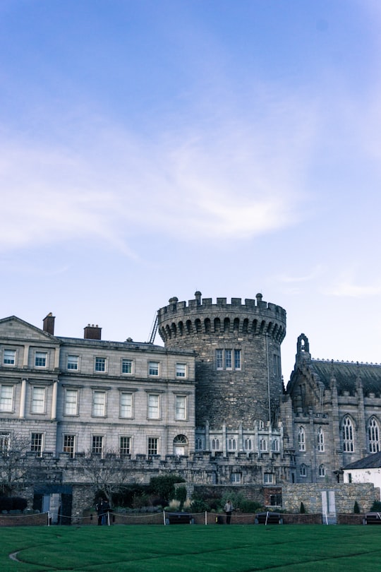 gray concrete building under blue sky during daytime in Dublin Castle Ireland