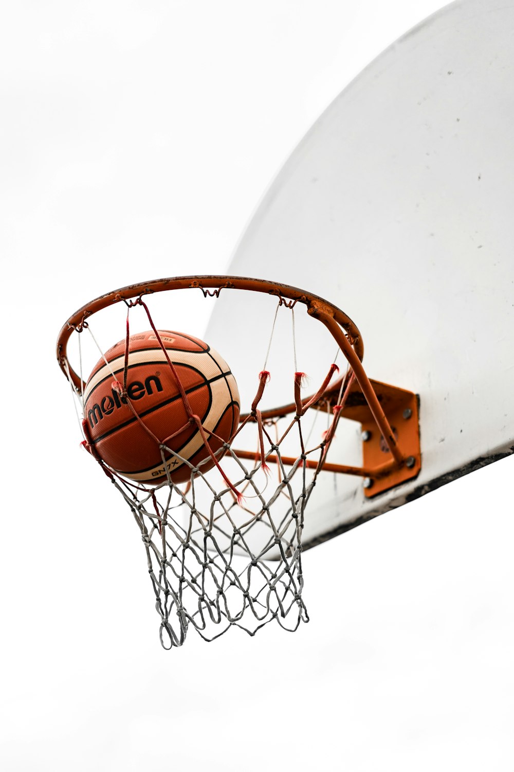 basketball hoop with white background