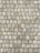 An arrangement of cobblestones forming a textured, uneven surface. The stones are rectangular and vary slightly in color, with shades of gray, beige, and hints of brown. They are laid out in a grid-like pattern, creating a rustic and historic appearance.