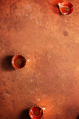 brown round plastic on brown surface