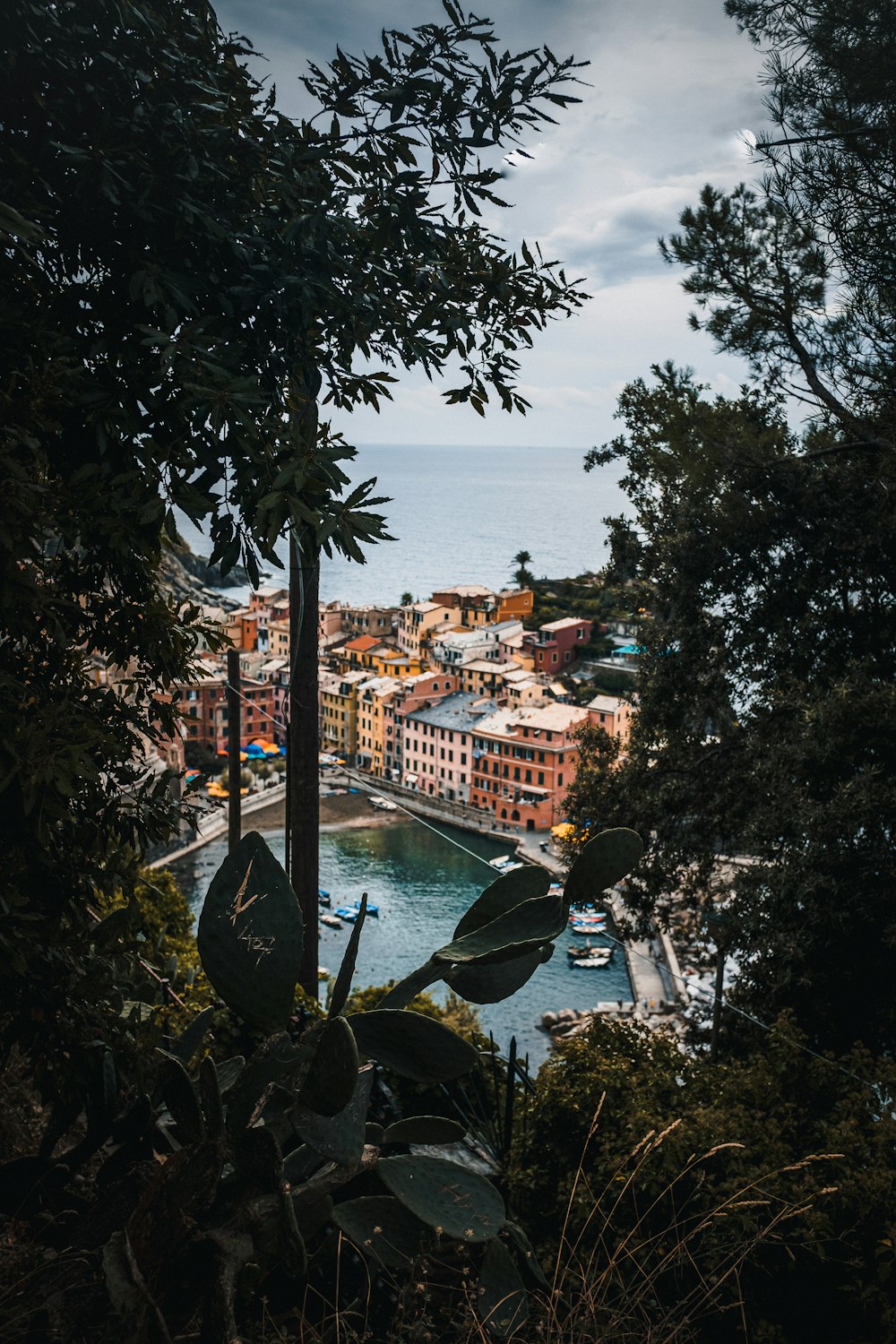 city buildings near body of water under cloudy sky during daytime