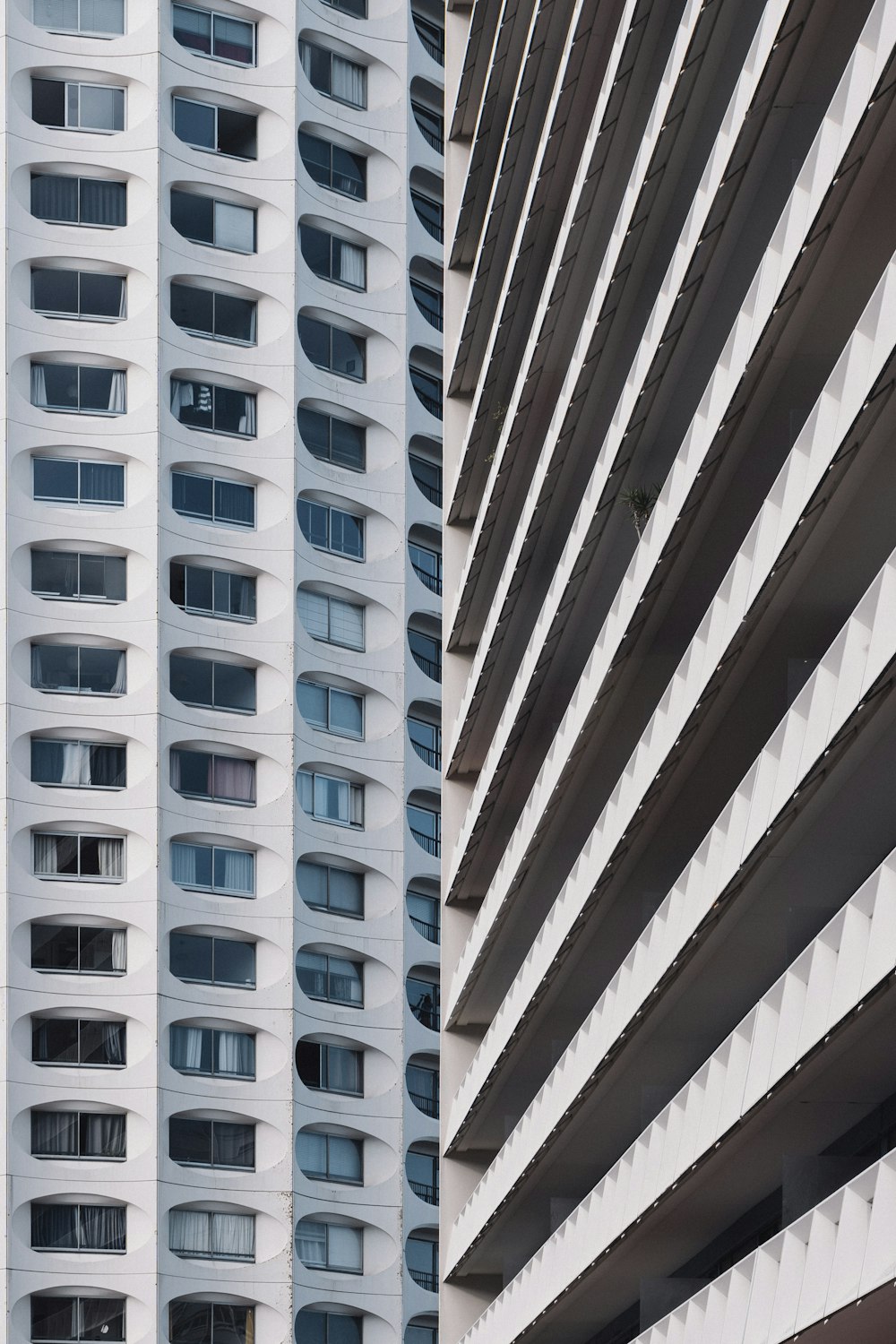 white and blue concrete building