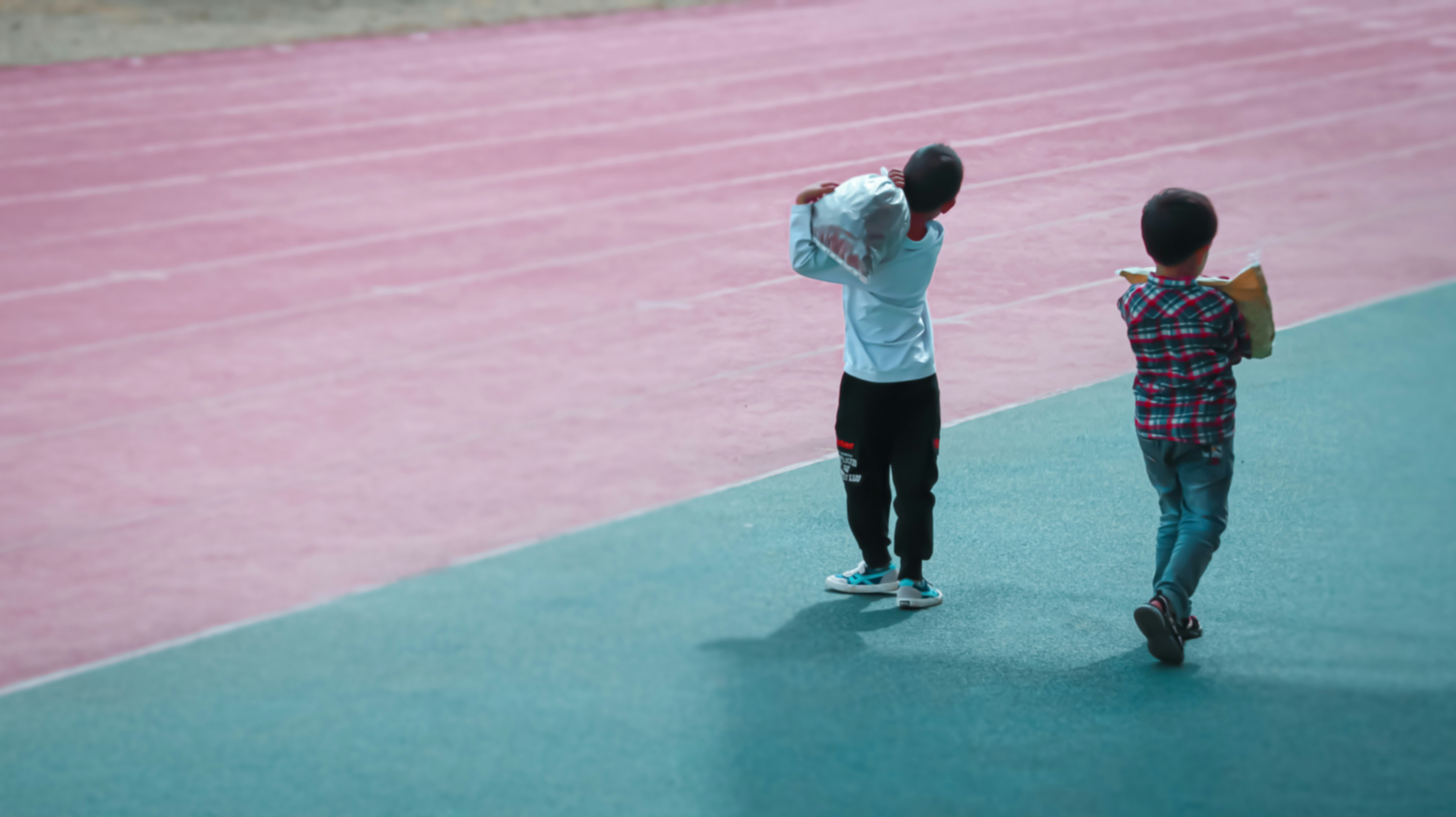 Athlete training in black and white