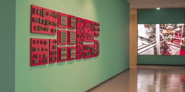 Image showing the sleek design of the featured physical equipment in a gallery setting.