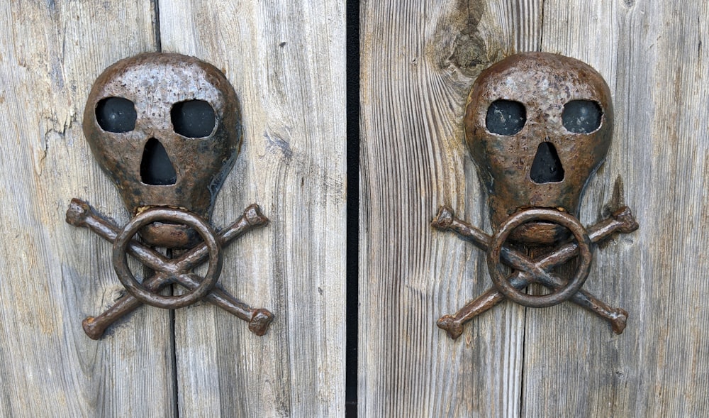 brown wooden door lock on brown wooden door