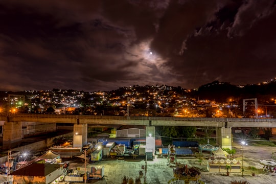 city with high rise buildings during night time in Charallave Venezuela