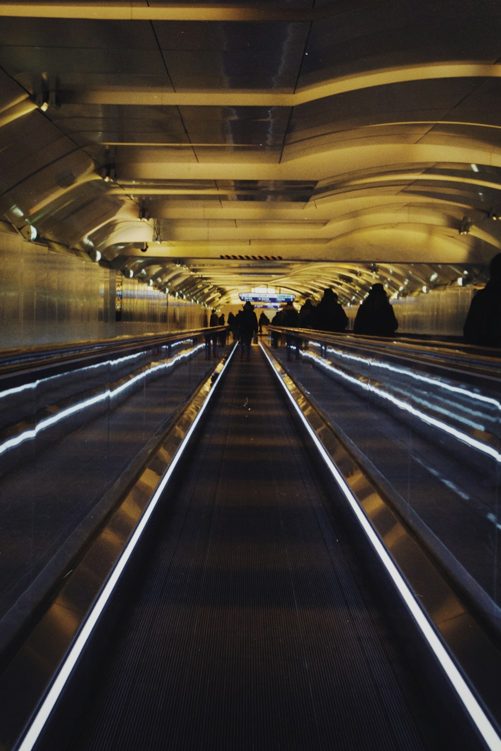 people walking on train station