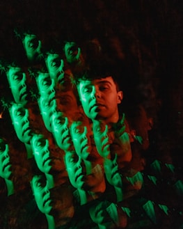A visual representation of split images from a single source.