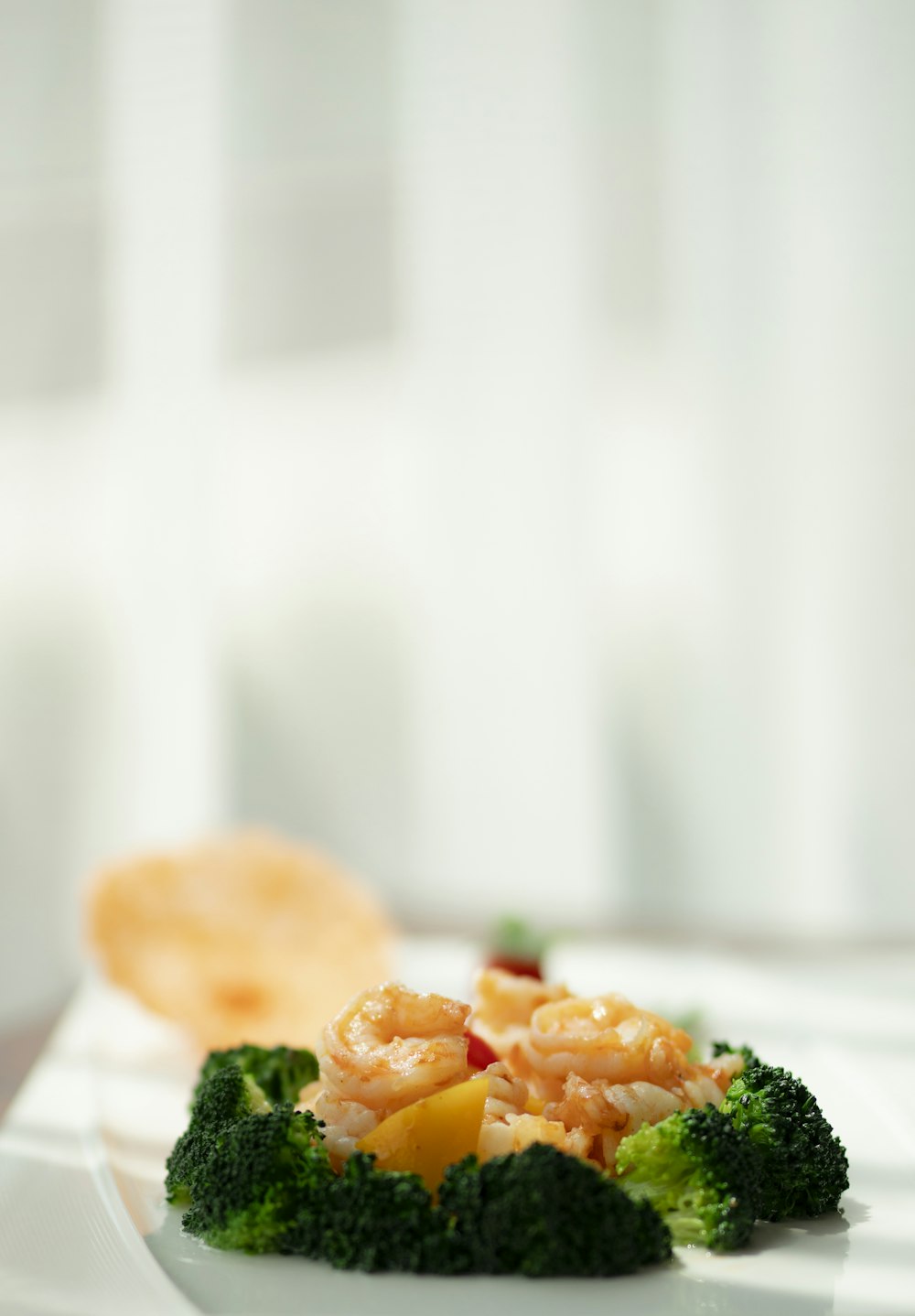 selective focus photography of cooked food