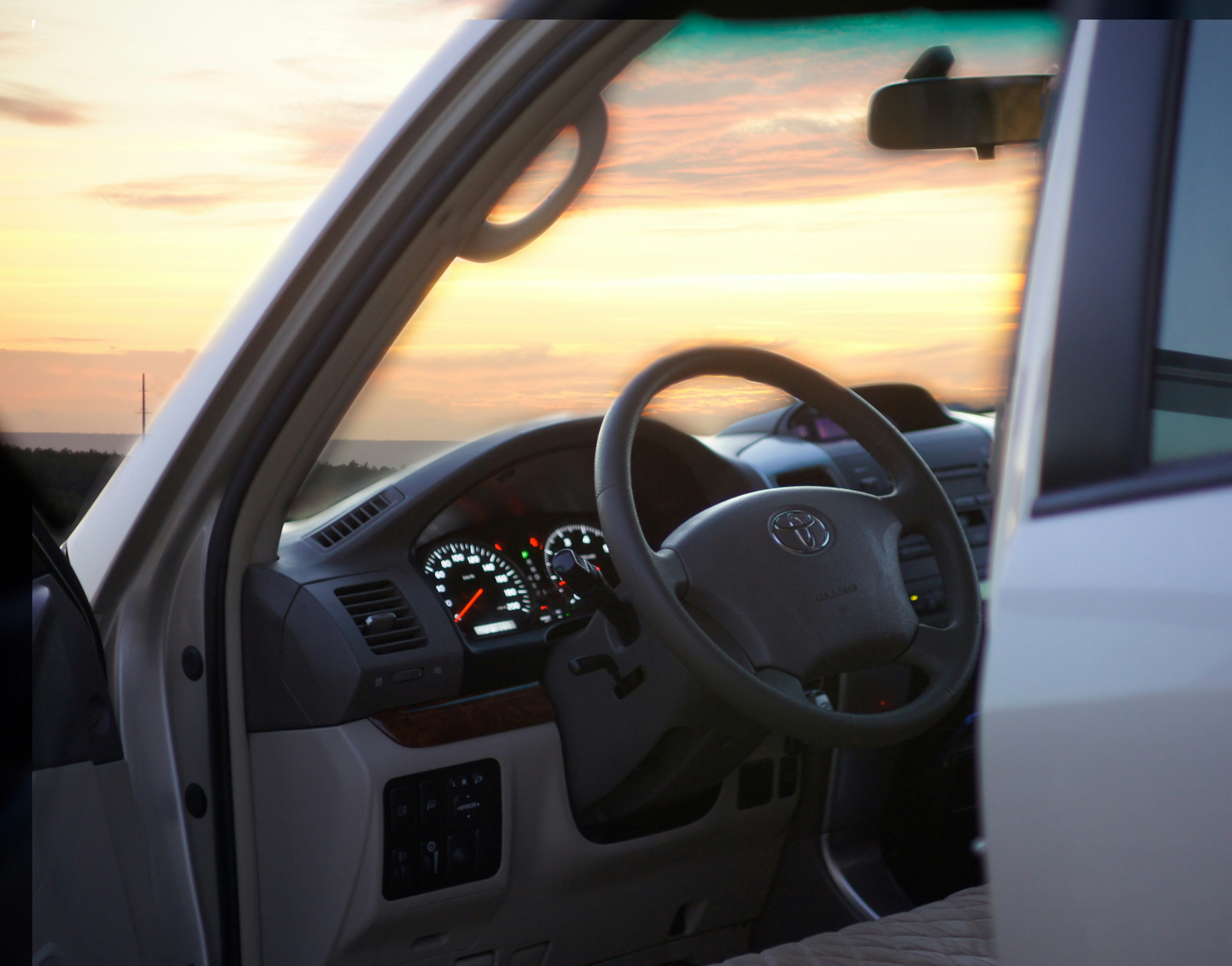 black and gray car interior