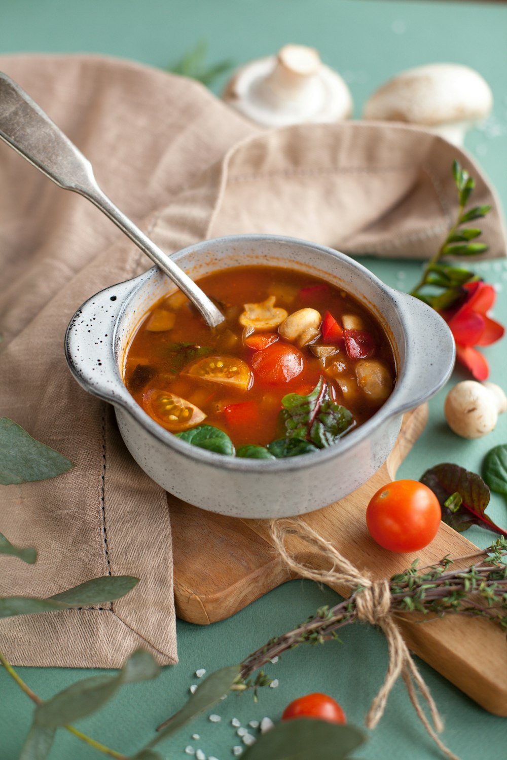 Cup Of Homemade Minestrone Soup In Vintage Thermos Stock Photo - Download  Image Now - Soup, Insulated Drink Container, Bean - iStock