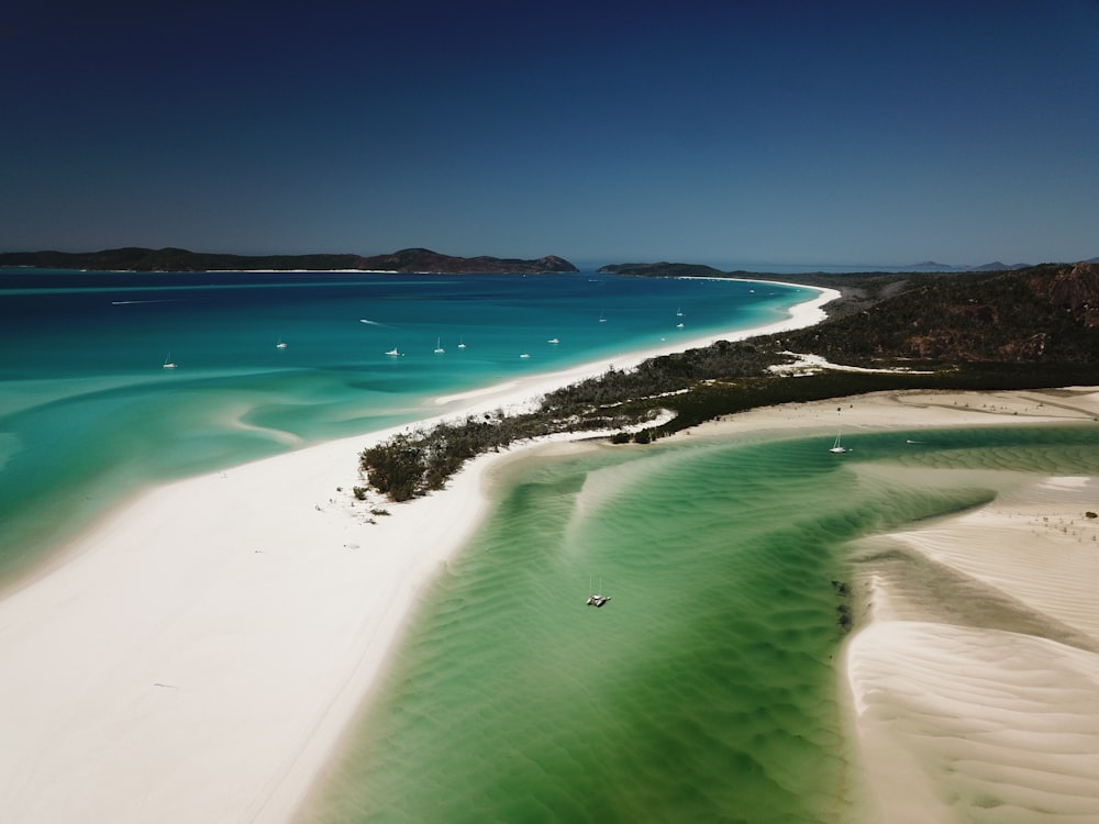 aerial view of beach during daytime