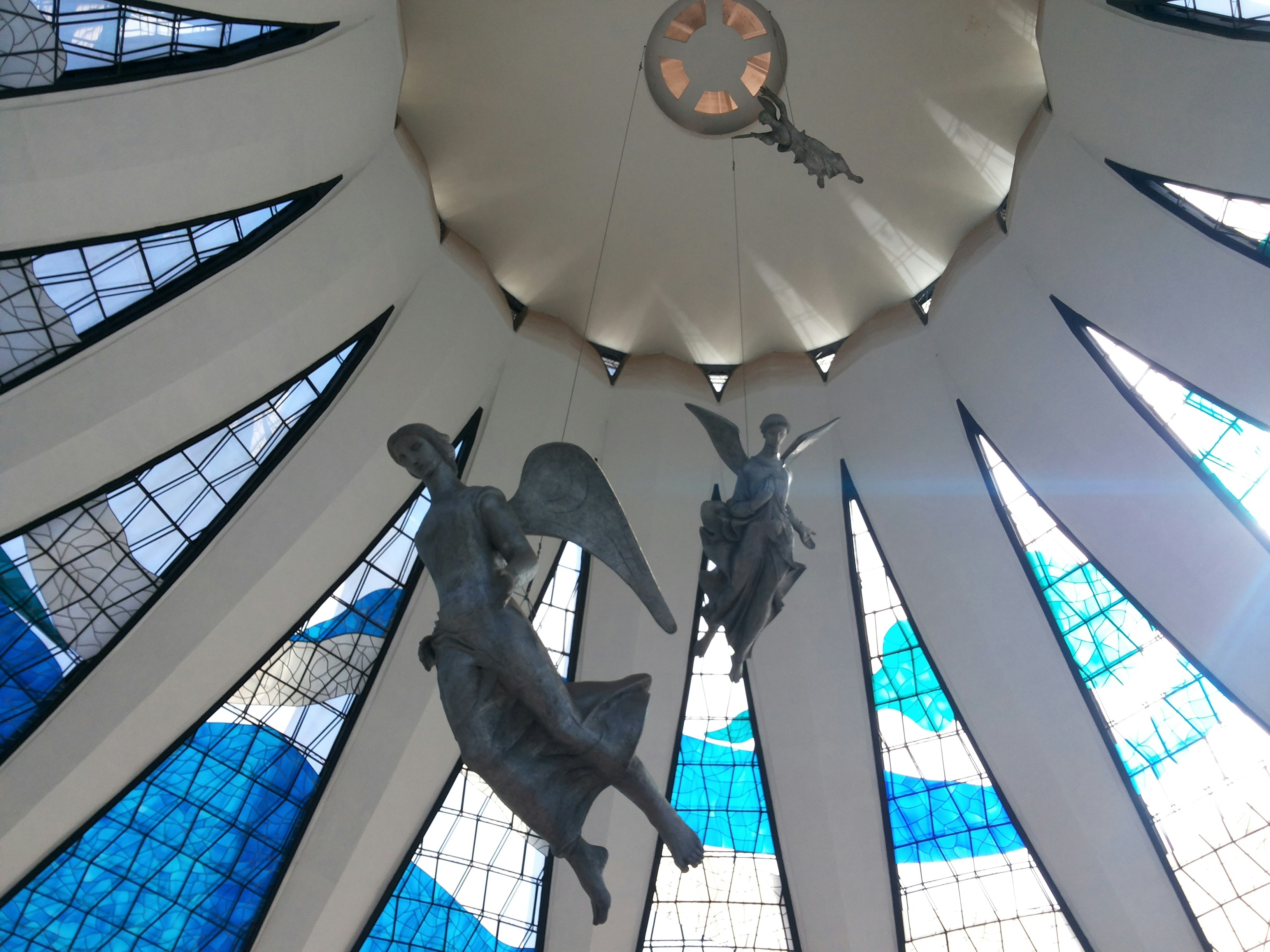 Brasilia cathedral interior light