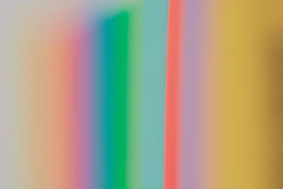 yellow green pink and blue striped