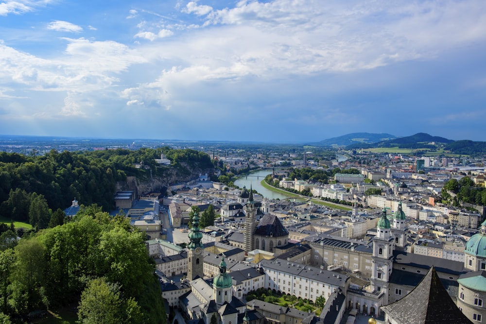 aerial view of city buildings during daytime