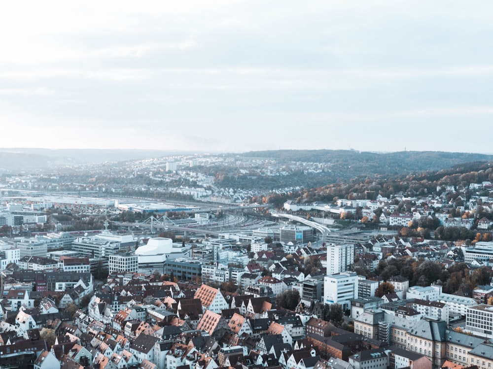 aerial view of city buildings during daytime