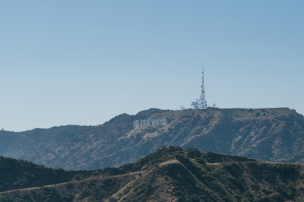 white tower on top of mountain