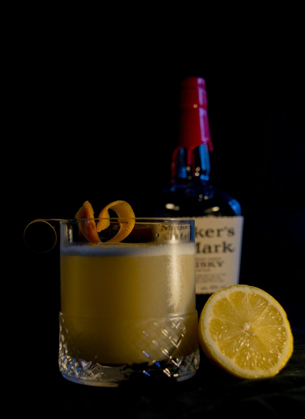 clear drinking glass with lemon juice