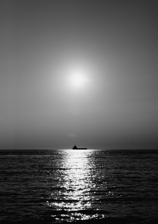 grayscale photo of sailboat on sea in Den Helder Netherlands