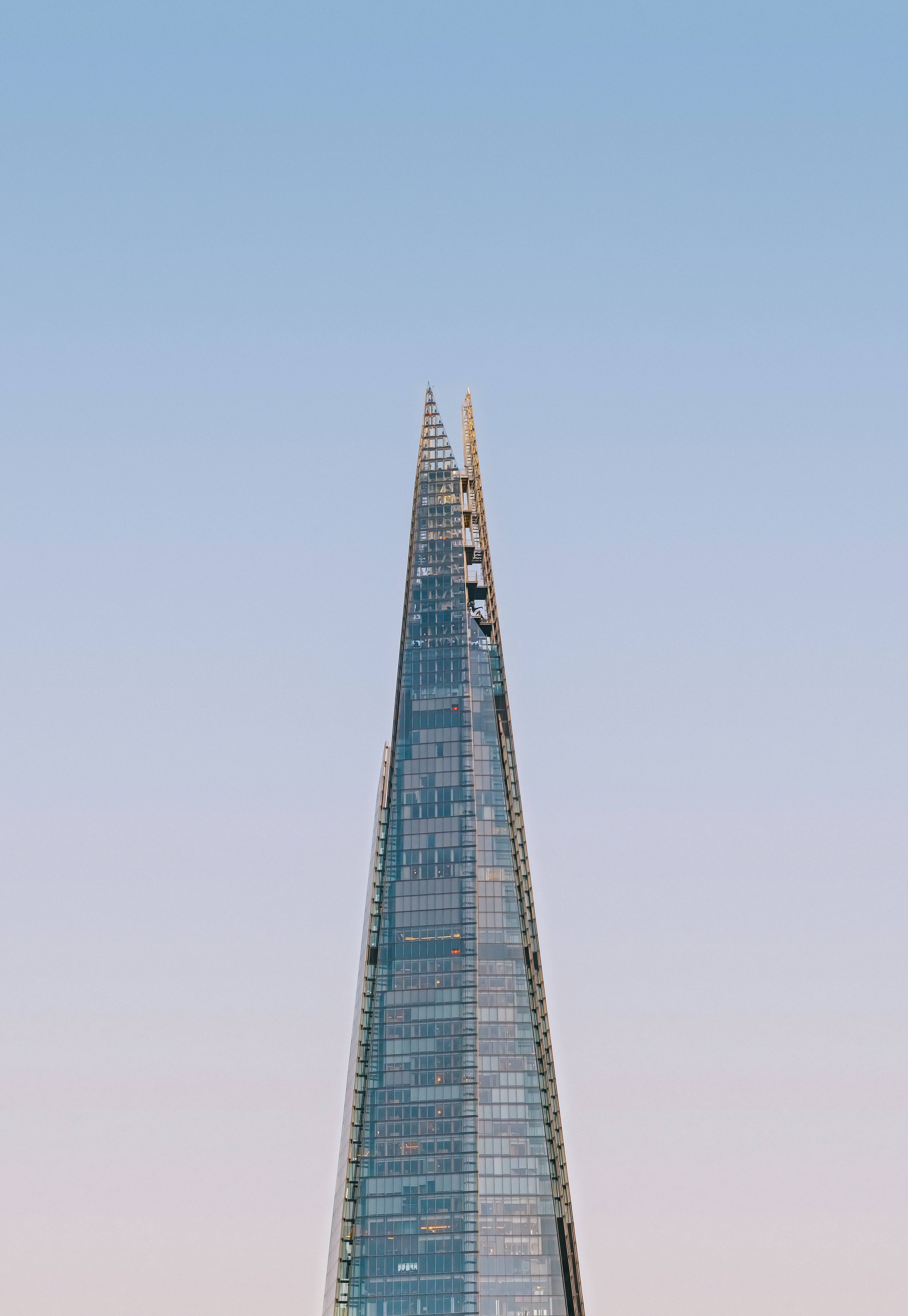 gray and black glass building