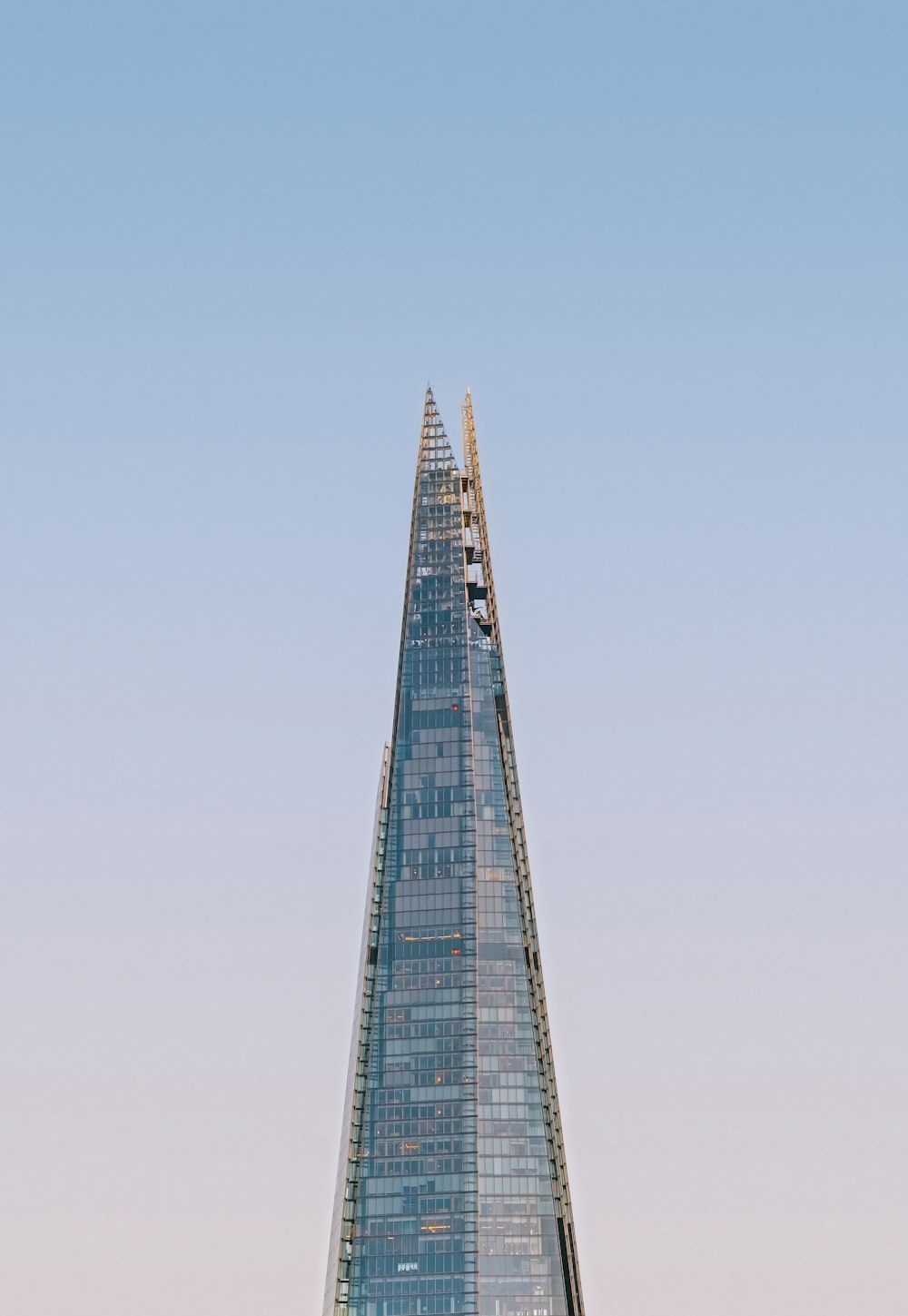 gray and black glass building