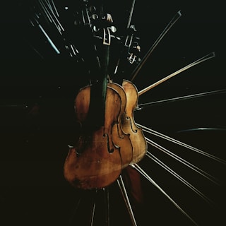 brown and white light fixture