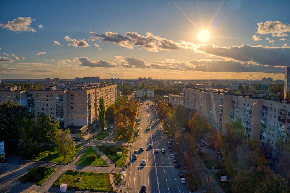 city buildings under blue sky during daytime