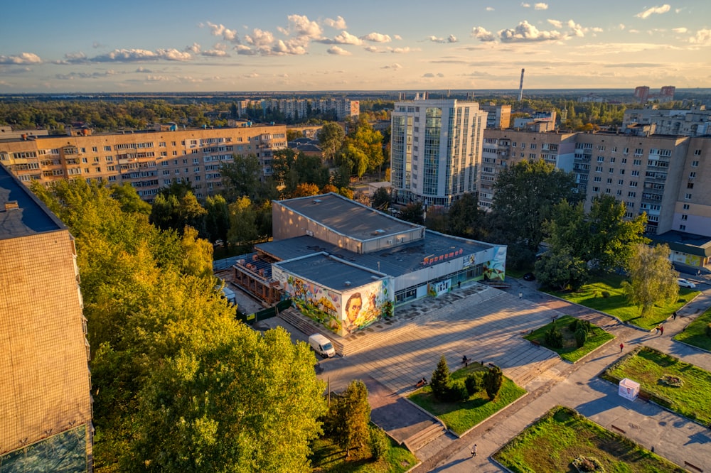 aerial view of city during daytime