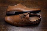 brown leather lace up shoes