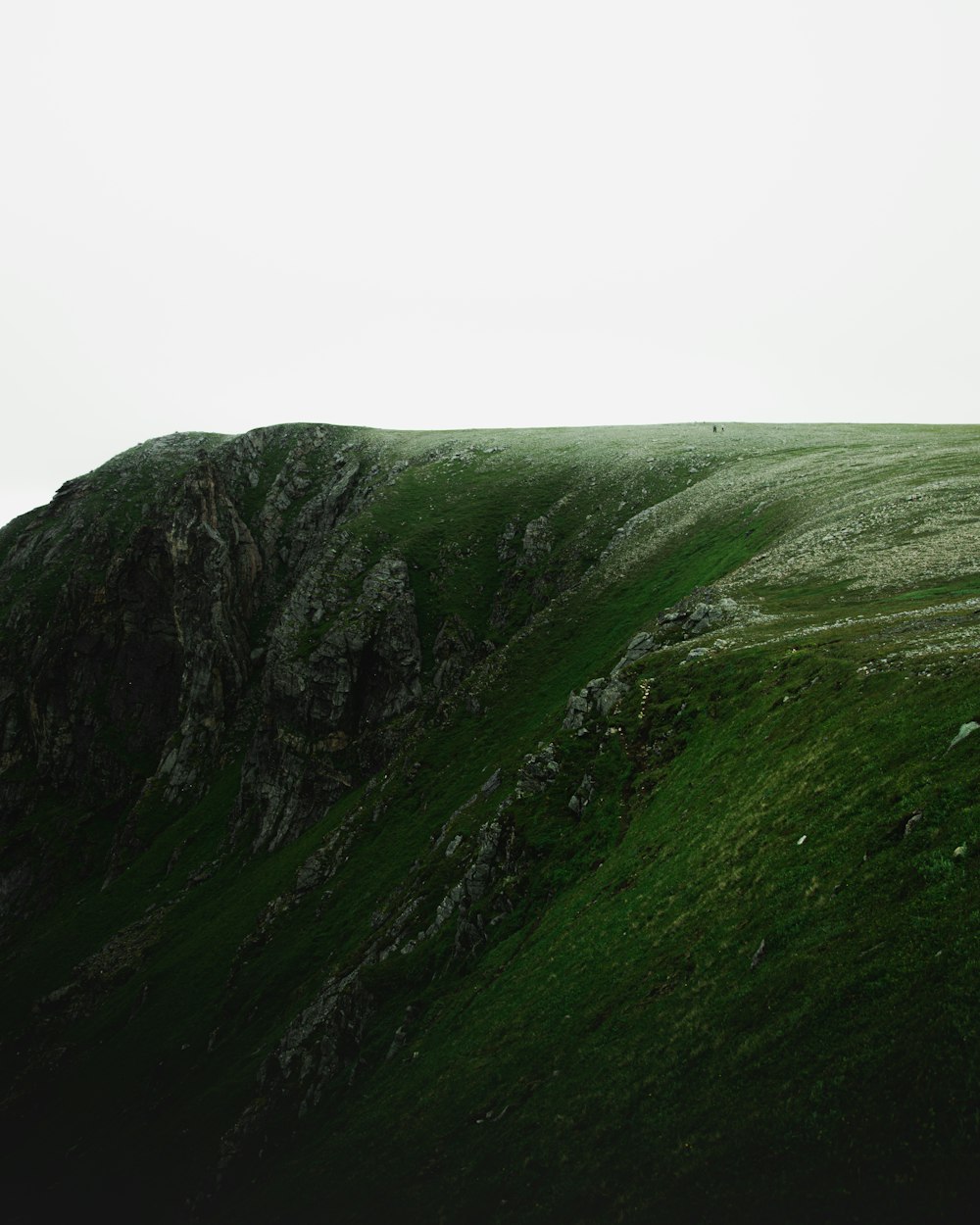 green mountain under white sky during daytime