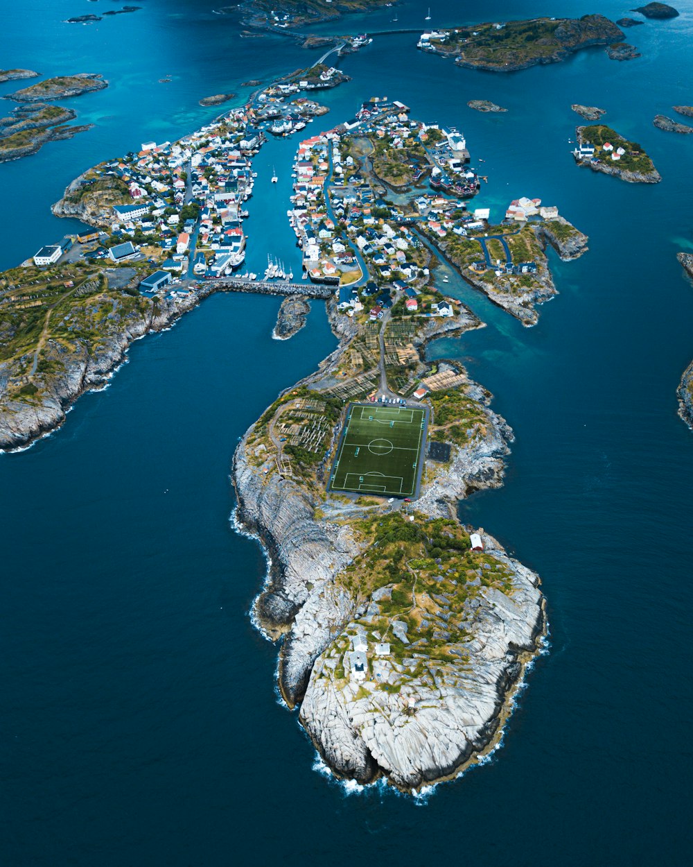 aerial view of island during daytime