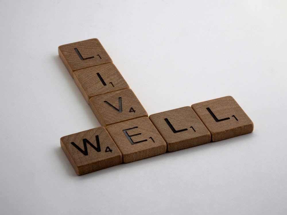 brown wooden letter letter blocks