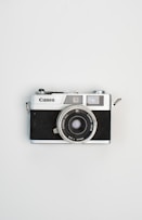 black and silver pentax camera