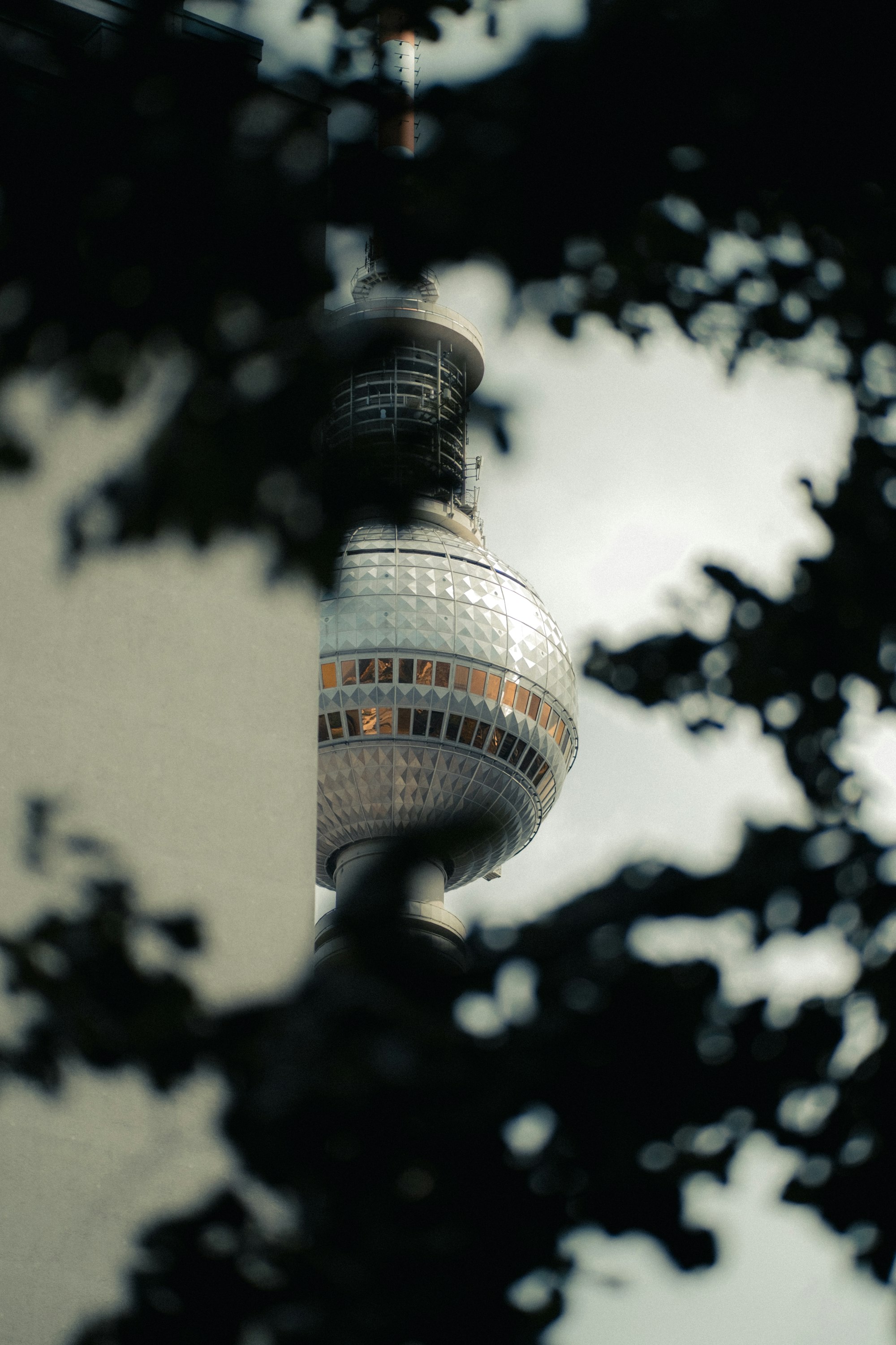 The famous Fernsehturm in Berlin.