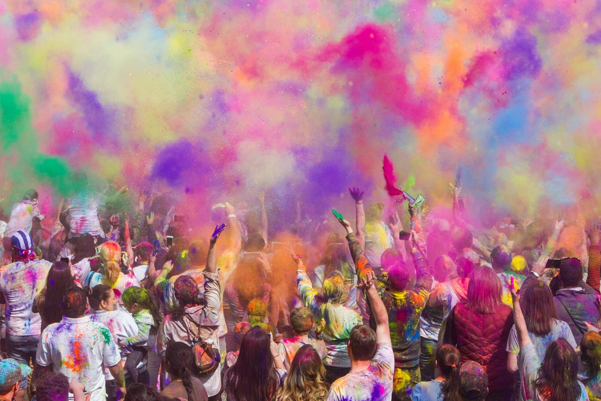 Holi festival in Spanish Fork, UT.