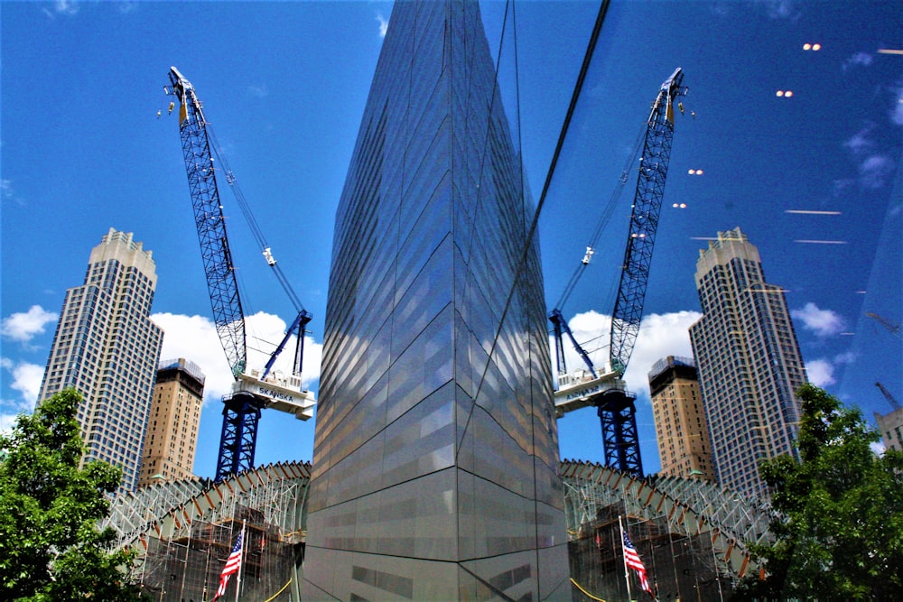 gray glass building under blue sky during daytime