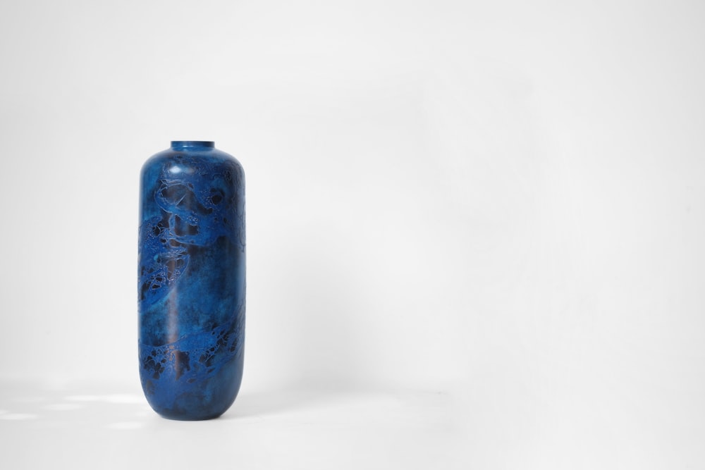 blue and black sports bottle