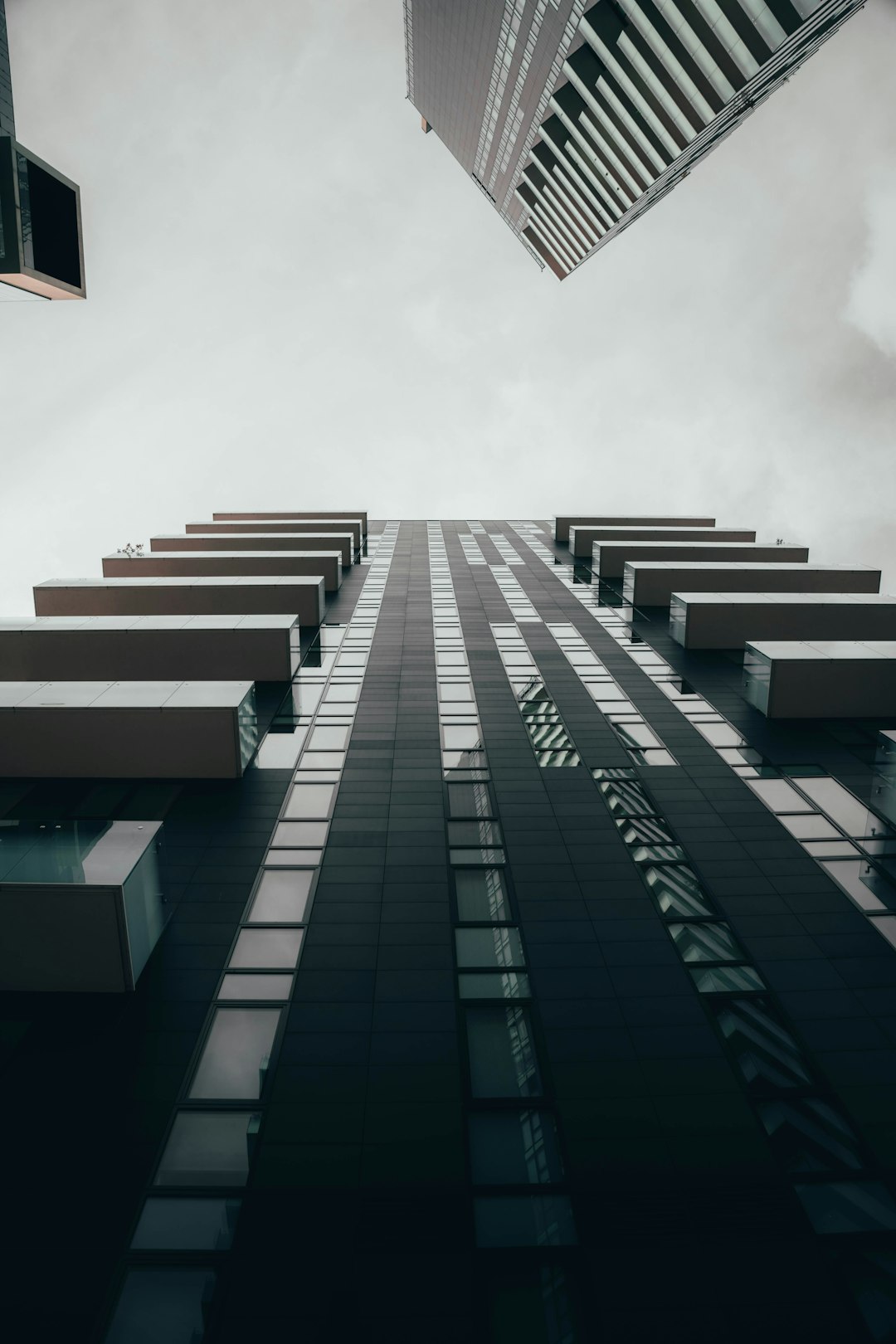 low angle photography of high rise building