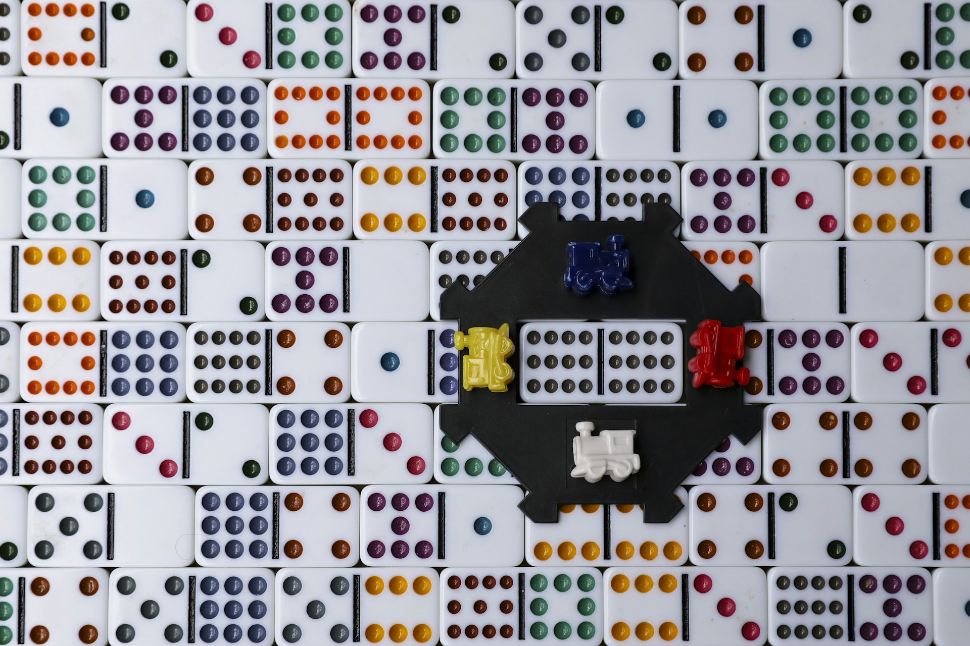 red white and black game board