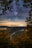 A serene landscape of the Douro Valley during stargazing.