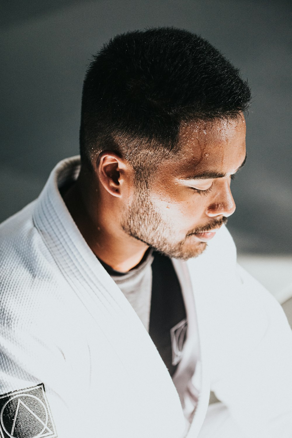 man in white dress shirt