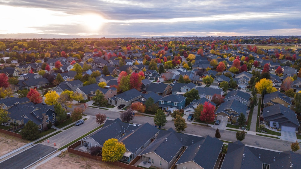 aerial view of city during daytime