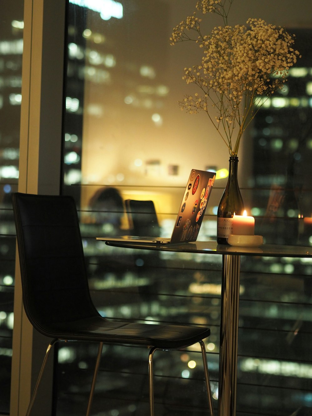 brown wooden table with chairs